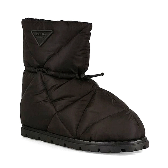 NWT$1,120 PRADA Blow 19 Quilted Nylon Drawstring Winter Snow Bootie Boot Sz 39.5 - Picture 16 of 16